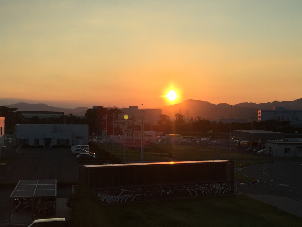 徳島の夕日