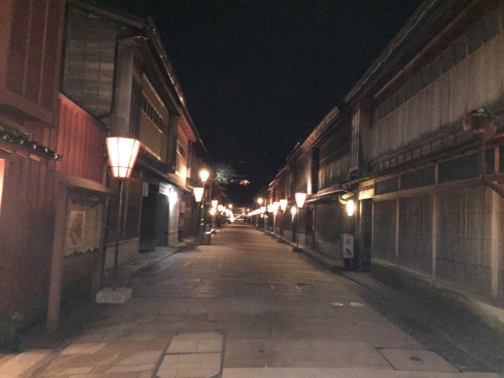今年4月 金沢の夜