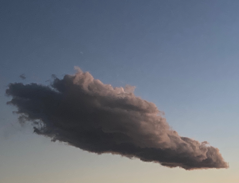 夕暮れ時の雲