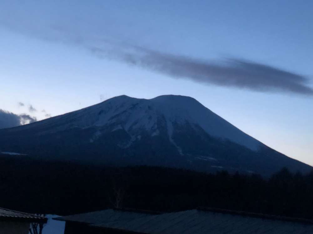 二日目、岩手山夕景