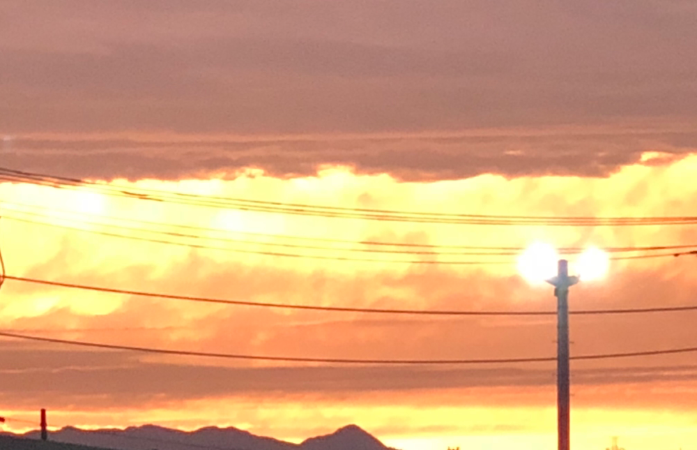 地元の夕景