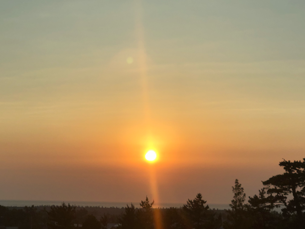 富山の夕景