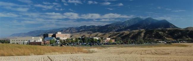 Bozeman Deaconess Hospital next to the beautiful Bridger Mountains.