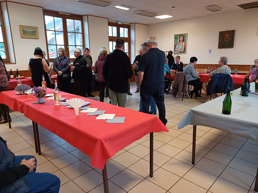 Retour à la salle communale