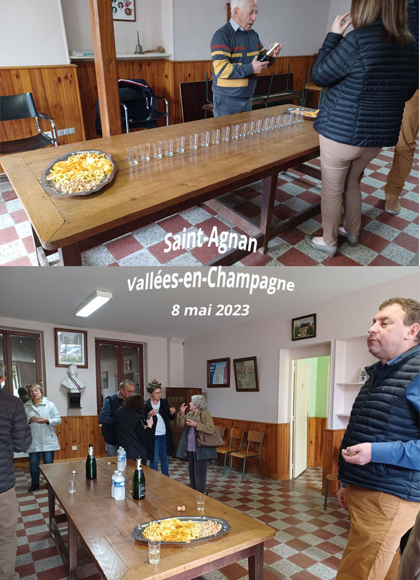 Le vin d'honneur à Saint-Agnan