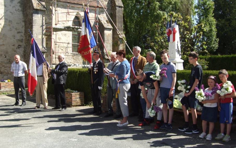 Et hommage aux soldats de La Chapelle-Monthodon
