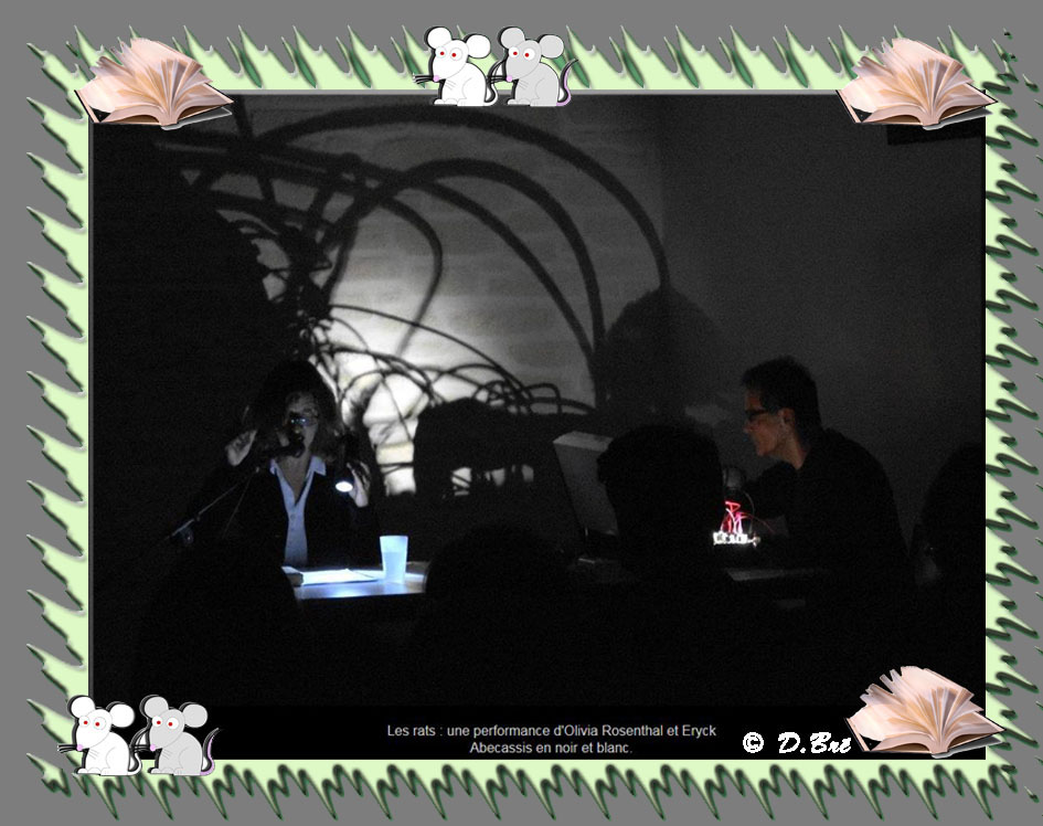 Spectacle dans la pénombre ayant pour thème les rats - Eryck Abecassis (compositeur) et Olivia Rosenthal