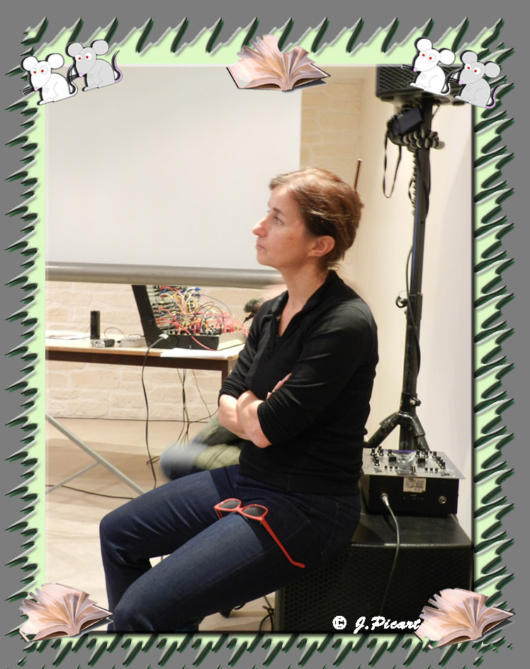 Catherine Tambrun, l'organisatrice avec Olivia Rosenthal