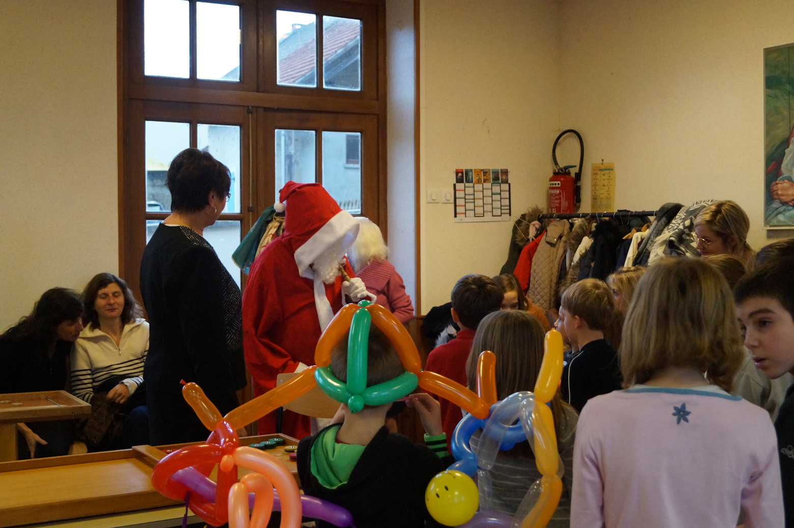 Le Père Noël fait son entrée