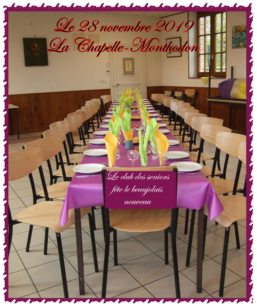 La table a été dressée par la Présidente Josiane