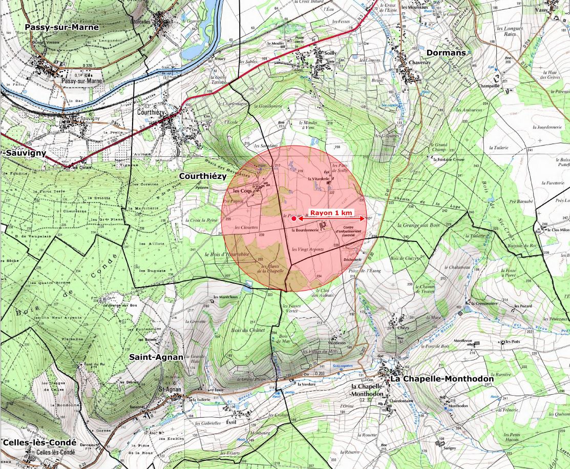 La situation géographique du projet.