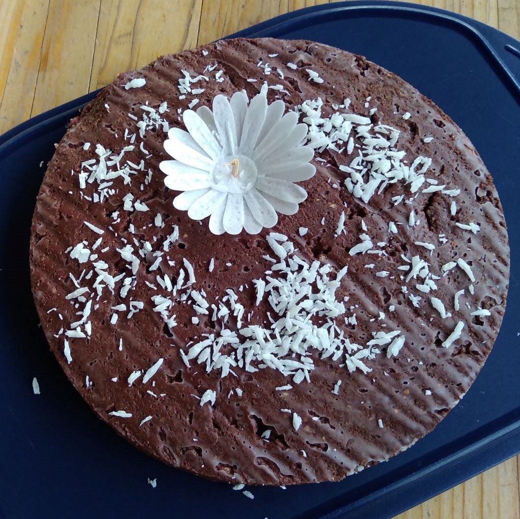 Mandel-Schokokuchen, roh-vegan