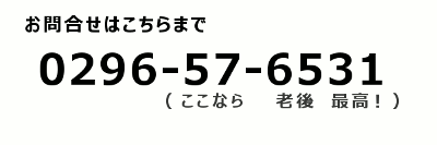 お問合せ電話番号 0296-57-6531