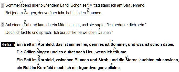 lektion 2 g dur a dur und ein rhythmus songbegleitungs webseite