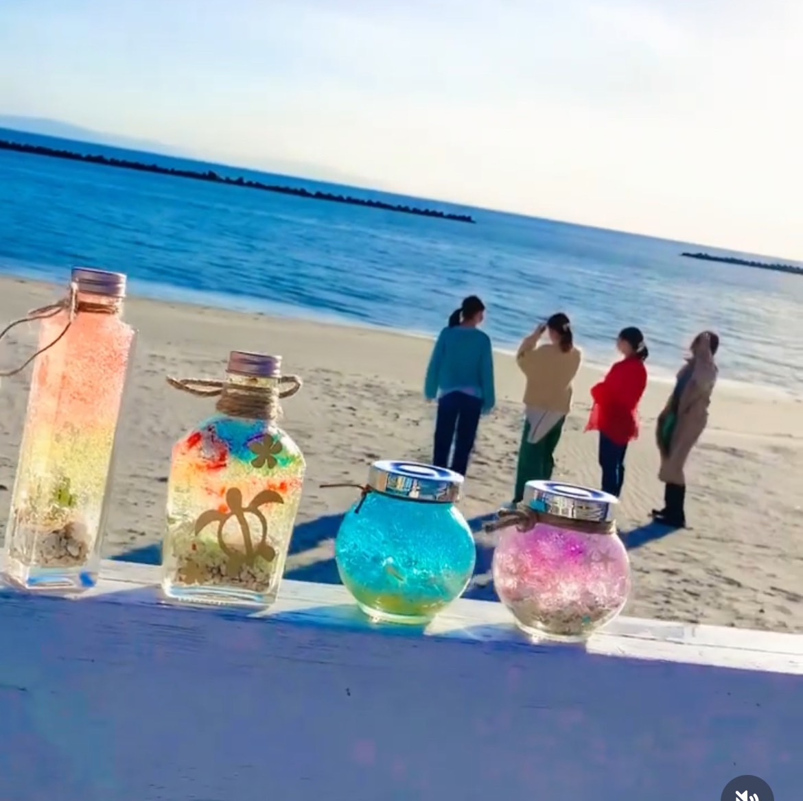 ふたをはめるとかわいいビーチインテリアに♪