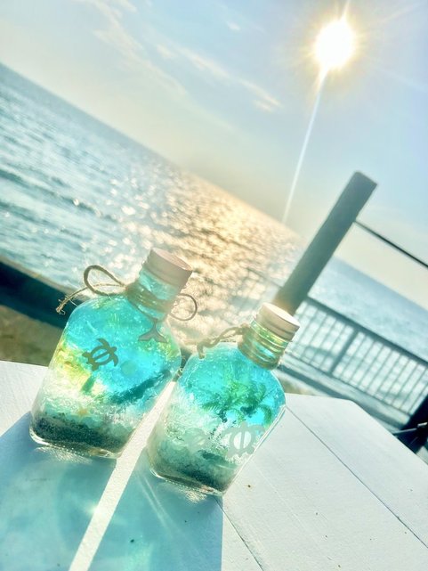 目の前の海をバックに写真撮影も♪