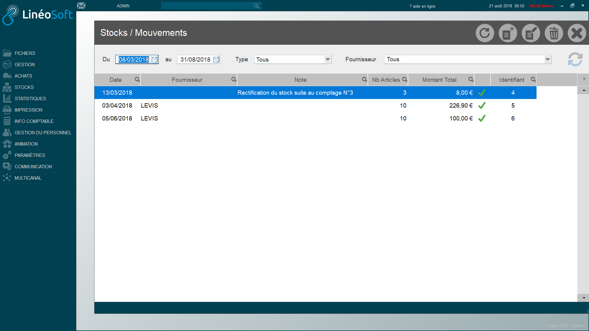 Logiciel point de vente : gestion des stocks
