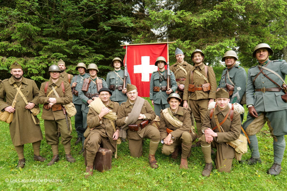 2 jours en 1940 - les soldats français passent en Suisse