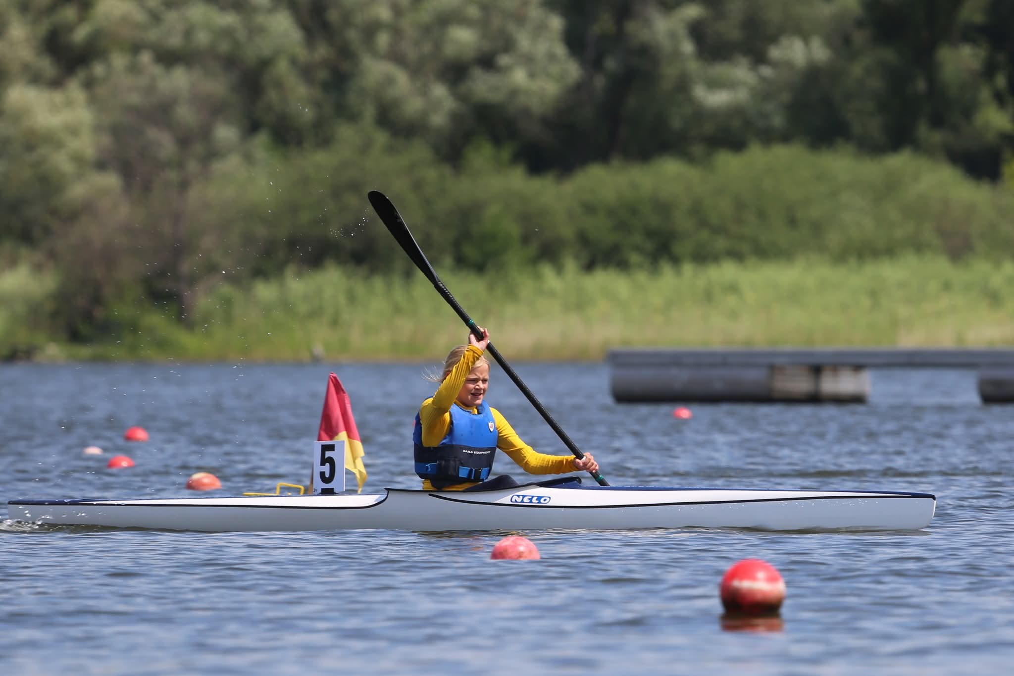 Lotte Horn paddelt in den Endlauf und sichert sich den 5.Platz im K1 500m