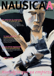 "Rosso Primo - Nausicaa a Ulisse", omaggio a Martha Canfield. Tecinica mista su carta, cm 100 x 70 - 2008
