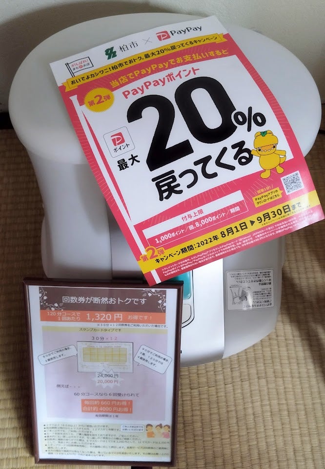 柏市×PayPay　最大20％戻ってくるキャンペーン！を使いつくす（笑）