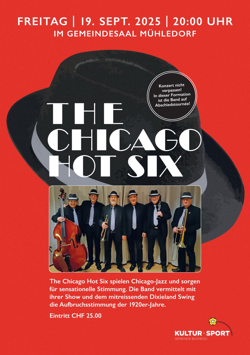 Chicago Jazz Konzert in Mühledorf-Bucheggberg SO