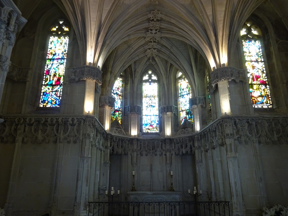 L'intérieur de la chapelle Saint-Hubert, très beau également
