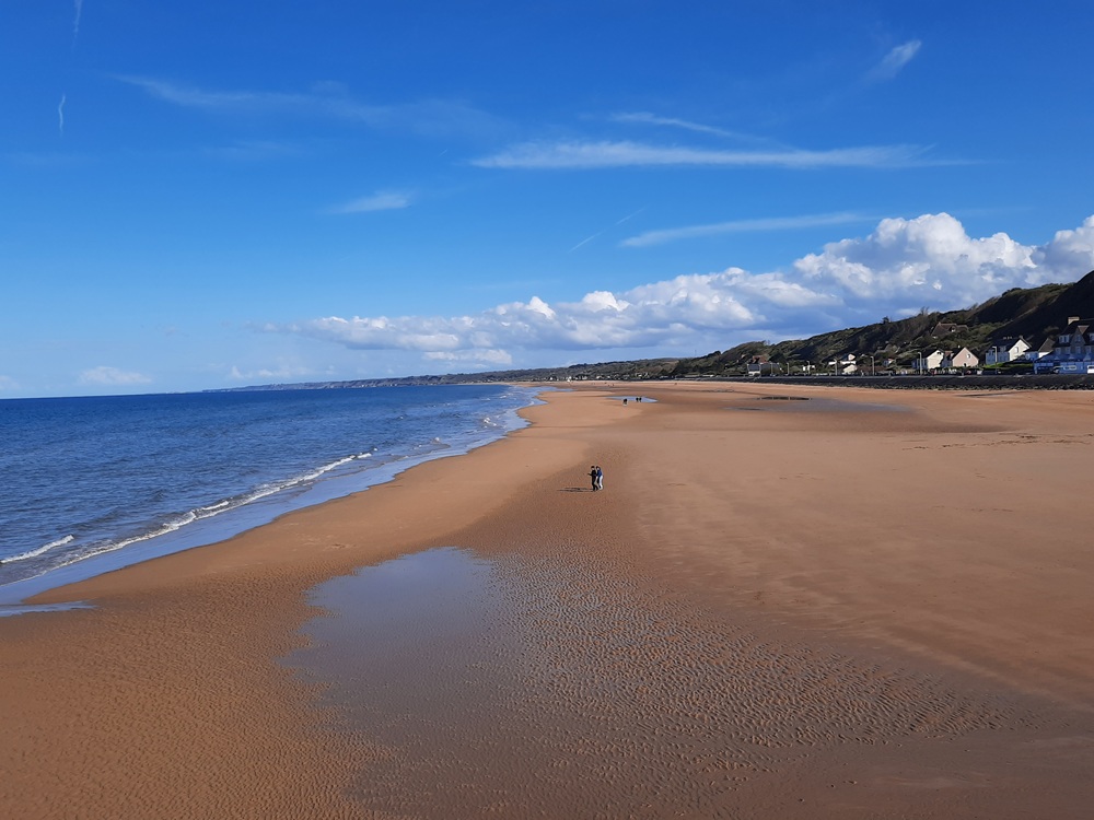 La très belle plage d'Omaha Beach