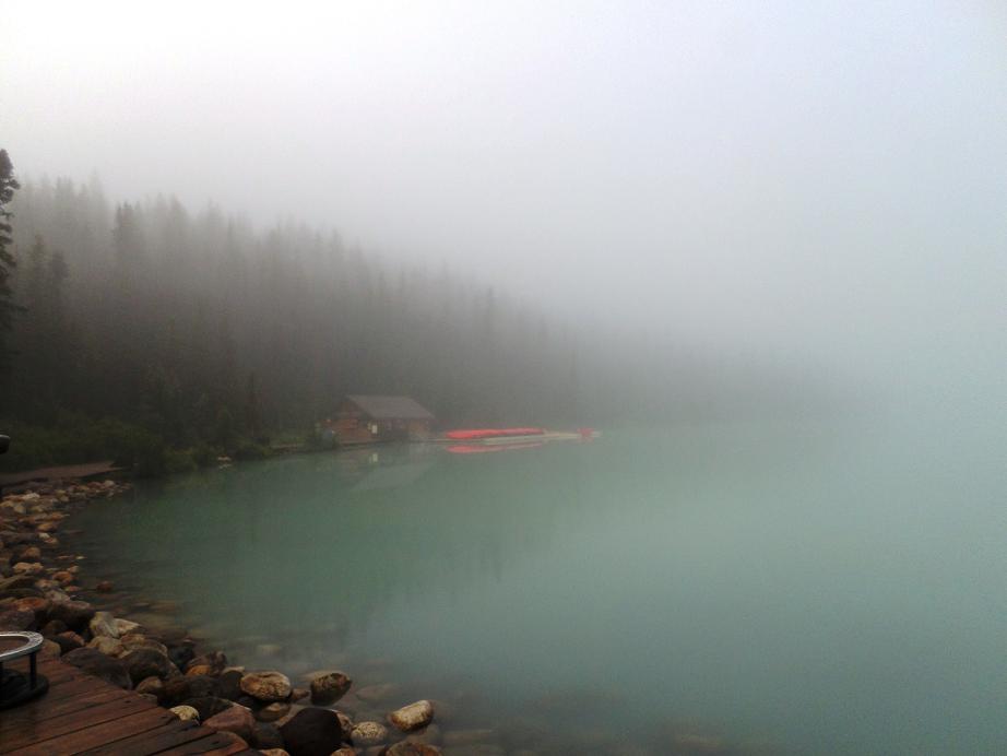 Le lac Louise à 8 heures du matin