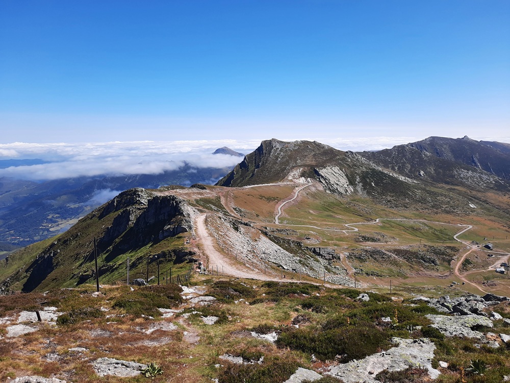 La piste par laquelle on est montés