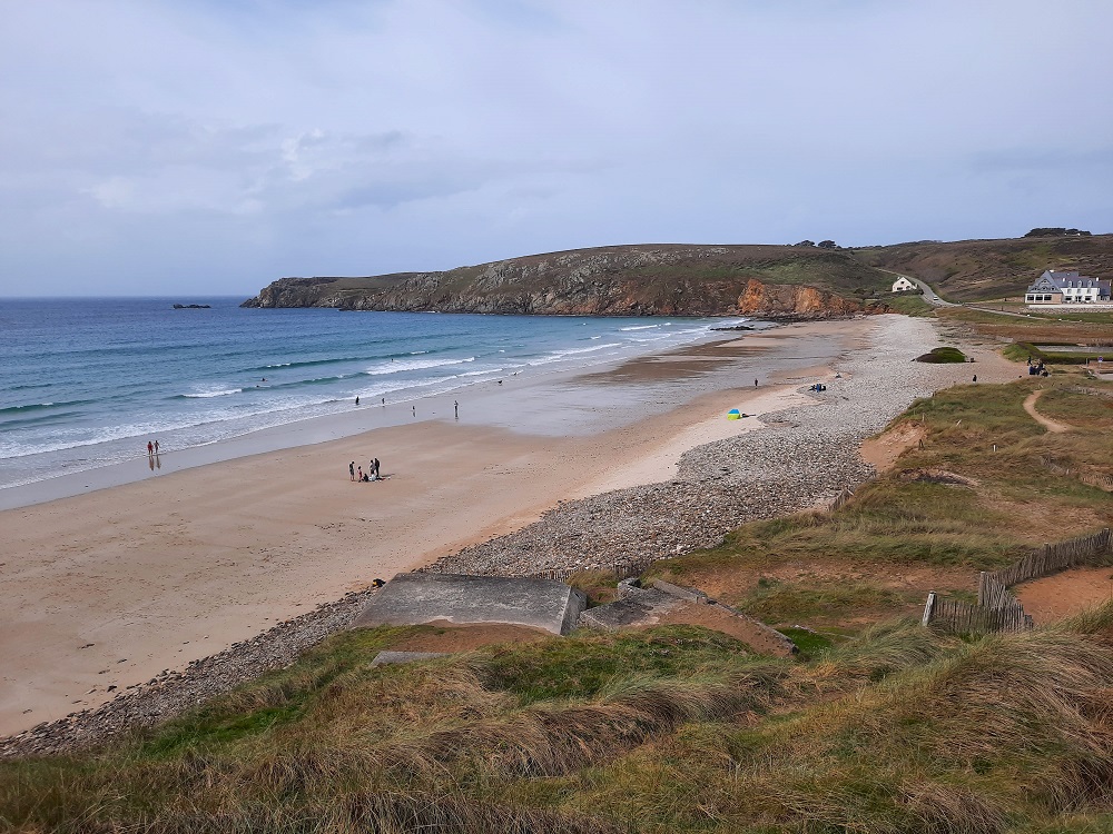 La randonnée part de la plage de la Baie des Trépassés