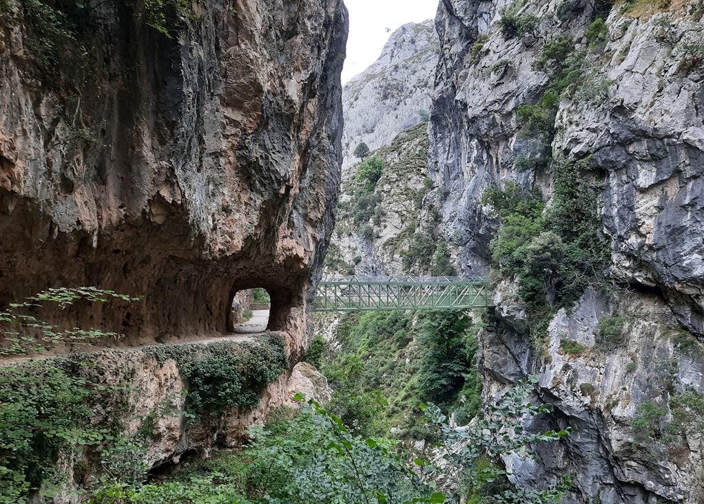 Il y a également plusieurs passerelles qui enjambent la rivière Cares