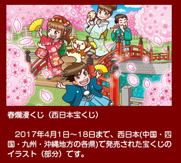 春爛漫くじ　2017年4月1日〜18日 西日本で発売　