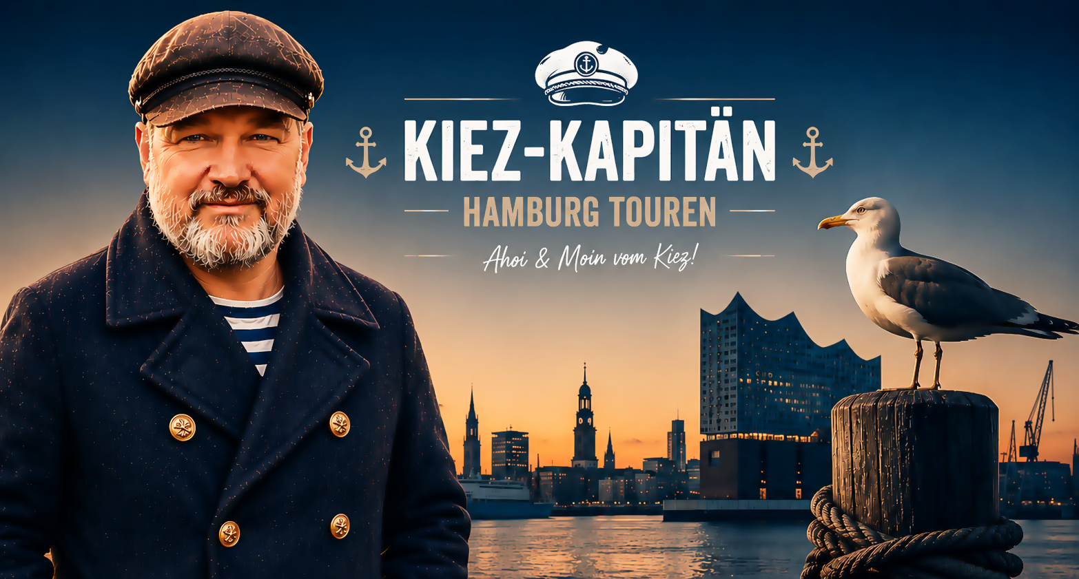 Die Kiez-Kapitän Hamburg Touren mit besten Bewertungen für die Reeperbahn und Beatles Kieztour und die Stadtführung Hamburg. is-fullwidth