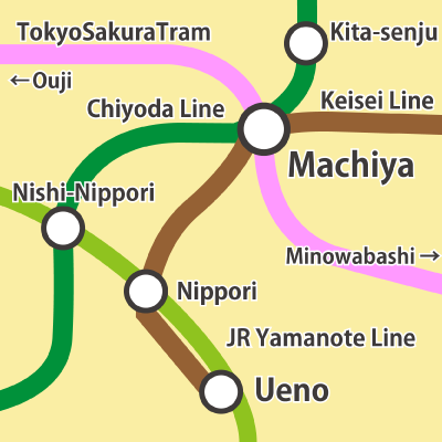 Machiya Area Map