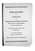 Tagungseinladung 1949