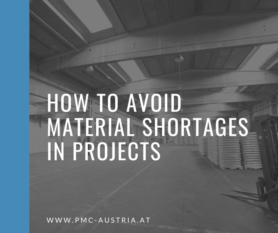 How to avoid material shortages in projects