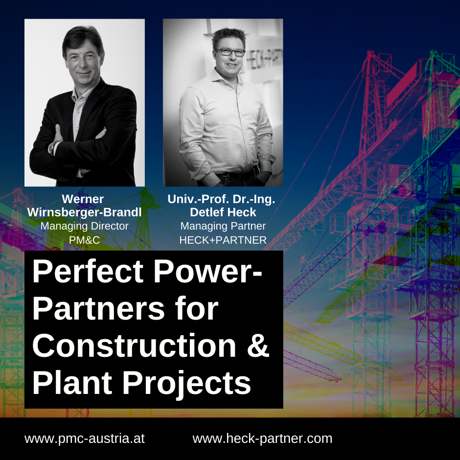 PM&C and HECK+PARTNER: Perfect power partners for construction and plant projects