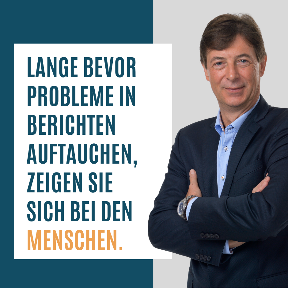 Lange bevor Probleme in Berichten auftauchen, zeigen sie sich bei den Menschen