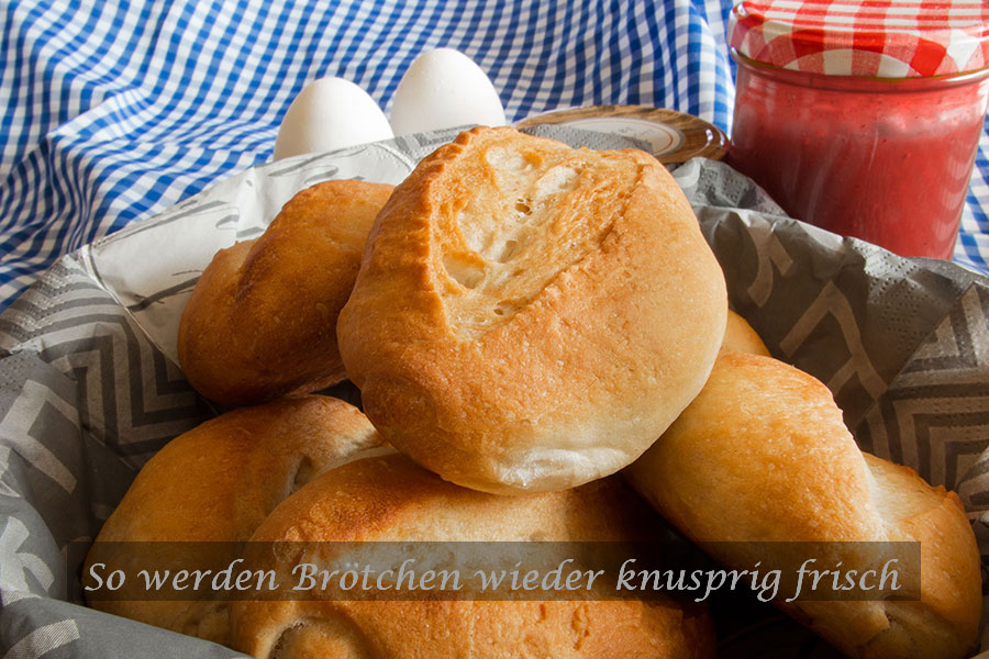 So werden Brötchen wieder knusprig