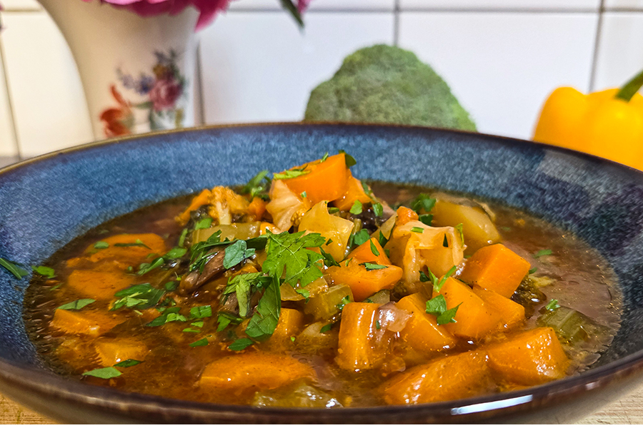 Schnelle Gemüsesuppe im Multikocher