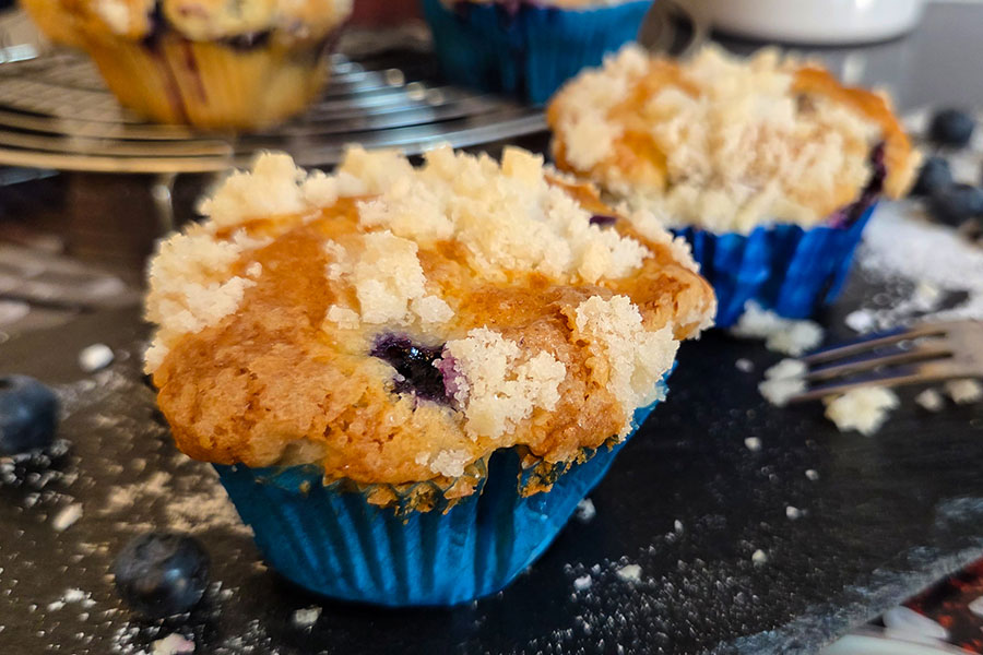 Blaubeer Muffins wie im Coffee Shop