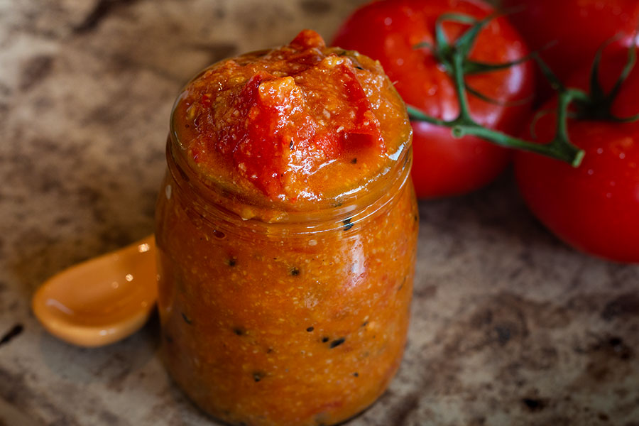 Pikantes Tomaten Chutney indisch ♦ Rezept