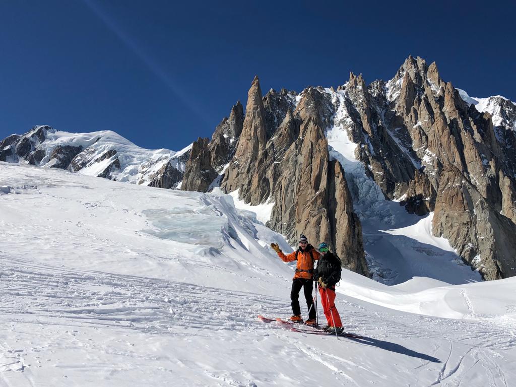 Descente dans un décor de carte postale