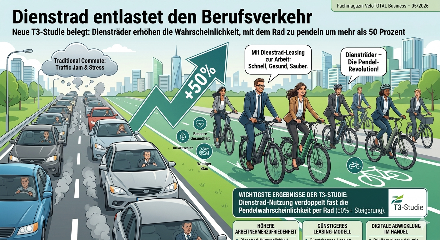 Dienstrad-Leasing als wirksamer Hebel für die Verkehrswende