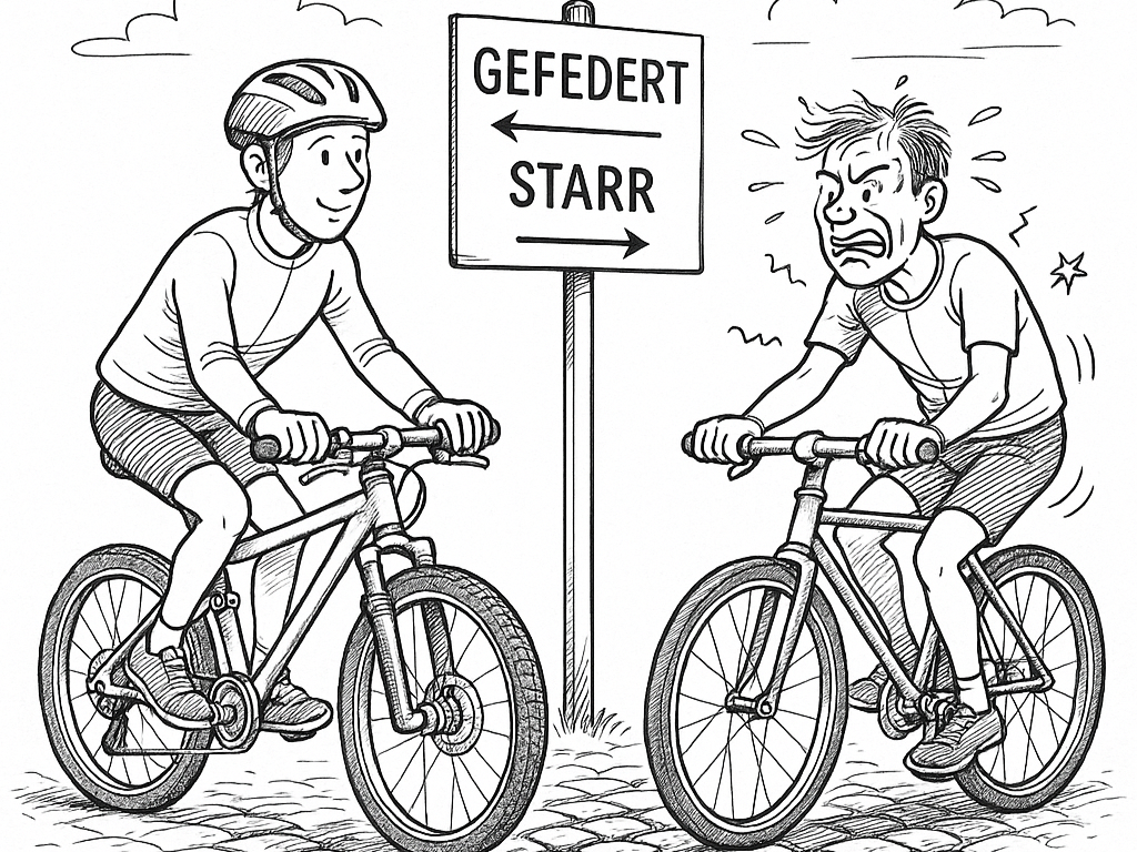 Starr oder gefedert? Wie Reifendruck Komfort und Effizienz beeinflusst