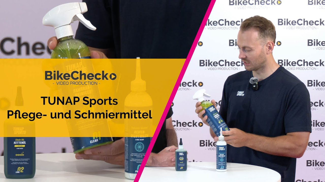 BikeCheck.Video präsentiert: Wie Tunap mit cleveren Details Dichtmilch, Reiniger und Kettenöl verbessert