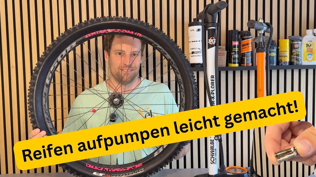 Video: Reifen aufpumpen leicht gemacht — SKS und Schwalbe revolutionieren den Luftdruck