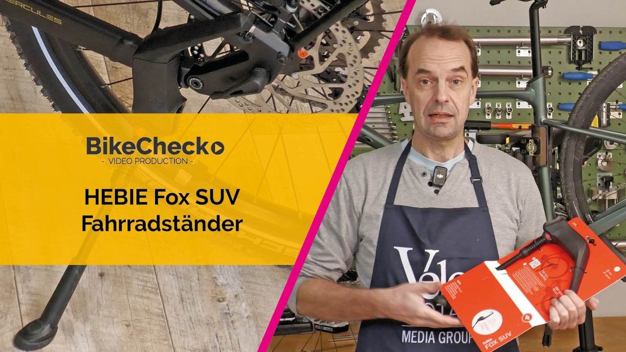 Stabile Standlösung für Räder ohne Ständeraufnahme: Hebie Fox SUV
