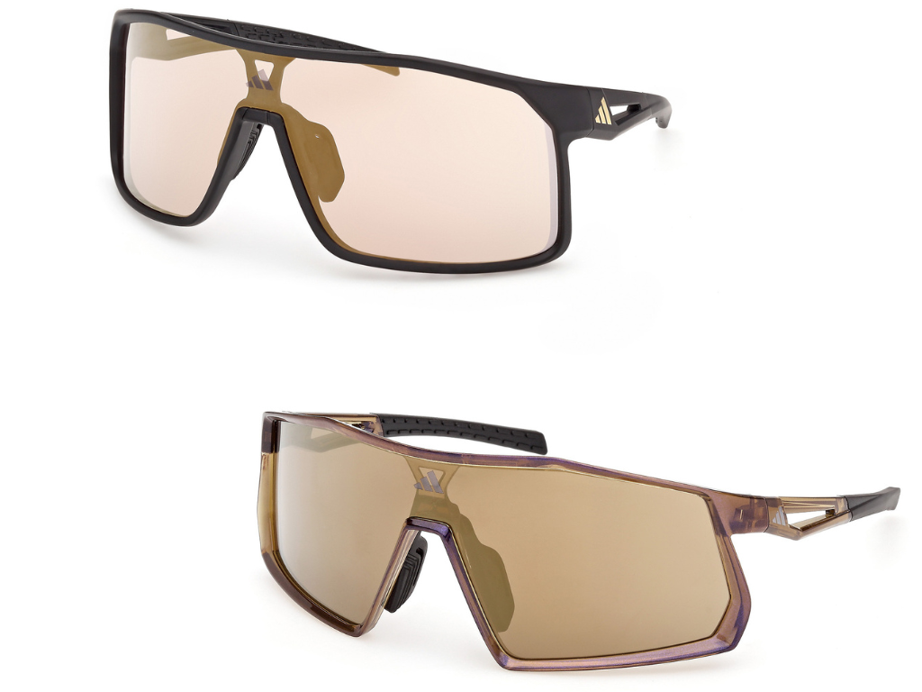 Mit ALKATOR (oben) und KENTRO (unten) bringt adidas Sport Eyewear klare Sicht und Stabilität, von Asphalt bis Trail.© Adidas Eyewear
